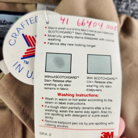 VTG NWD Fieldmaster USA Made Beige Long Sleeve Button Up Shirt Men Large Pockets - Picture 4 of 16